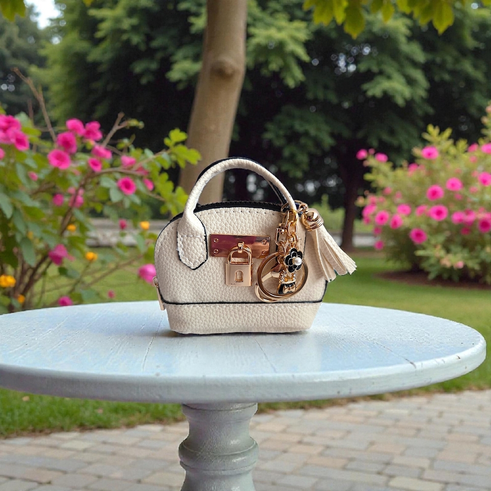 Mini Handbag Keychain Purse